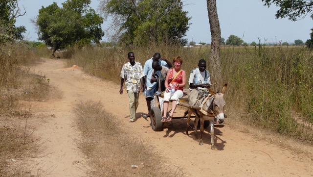 Op de ezelskar, Zuid Gambia